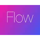 Flow: Rainbow New Tab (with clock)