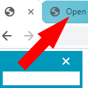 Open pop-up as tab