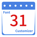 Google Calendar Font Customizer