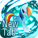 Clean Rainbow Dash New Tab