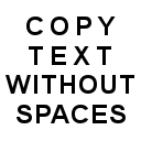 Copy text without spaces - amaz.in/g