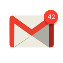 Gmail app badge notification