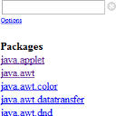 Javadoc Search Frame