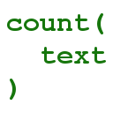 count(text)