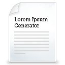 Lorem ipsum generator (using keyboard only)