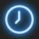 Neon work clock - newtab